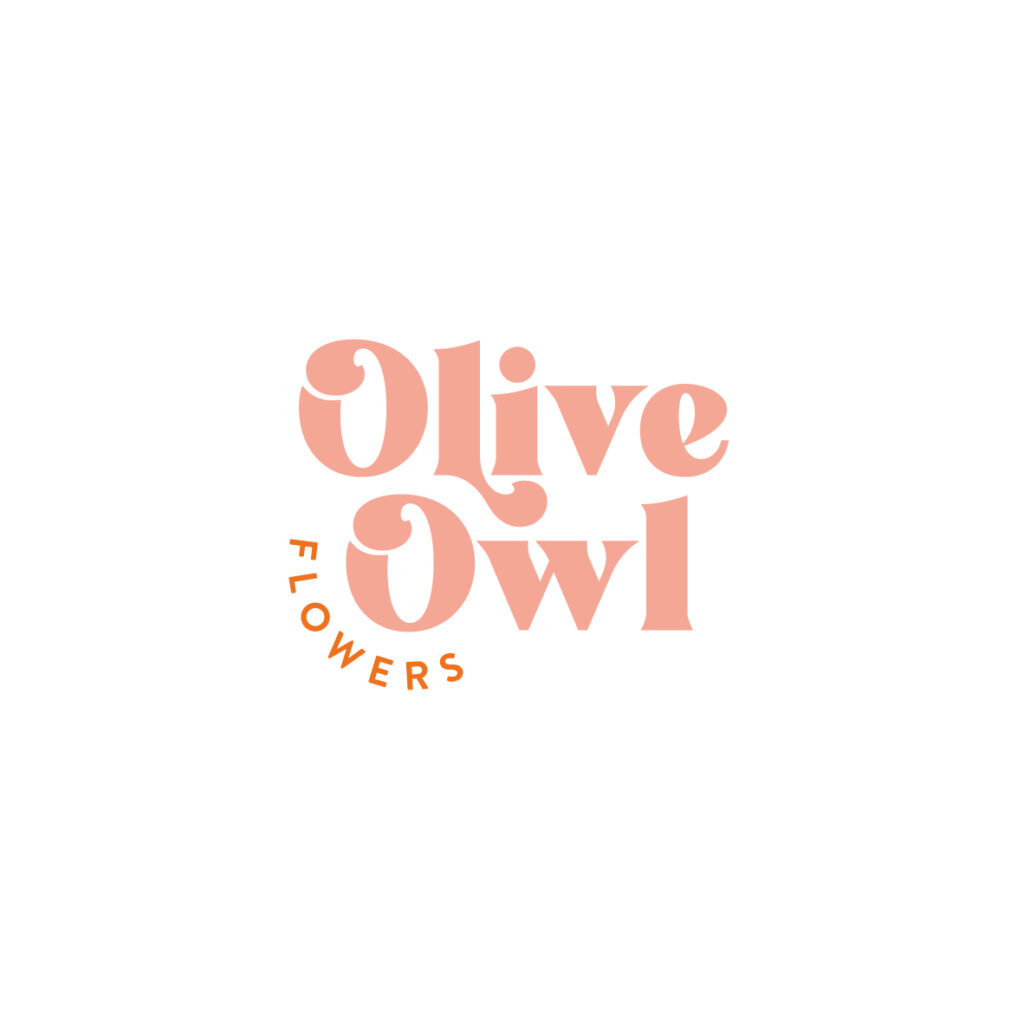 Olive Owl Logo. Manchester Wedding Florist