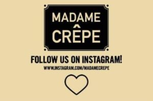 Madame Crepe. Logo. Mobile French Creperie