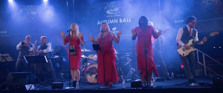 Ministry of Soul Motown Wedding Band performing on stage at Autumn Ball