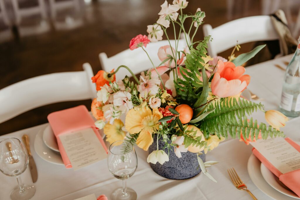 Wedding floral centrepiece - Spring Wedding Trends 2024